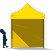 Gyorsan összecsukható party sátor 2x2 Gyorsan összecsukható party sátor 2x2