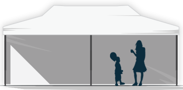 Gyorsan összecsukható party sátor 6x3 Gyorsan összecsukható party sátor 6x3