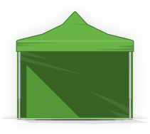 Gyorsan összecsukható party sátor - Alumínium