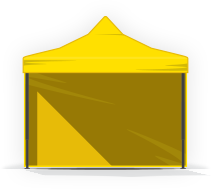 Gyorsan összecsukható party sátor - Acél