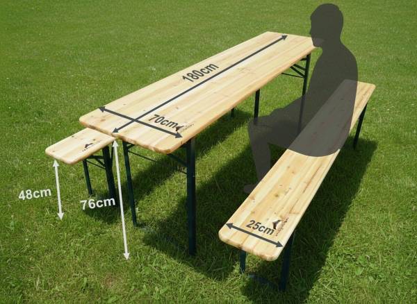 Fa sörpad garnitúra – 180 cm